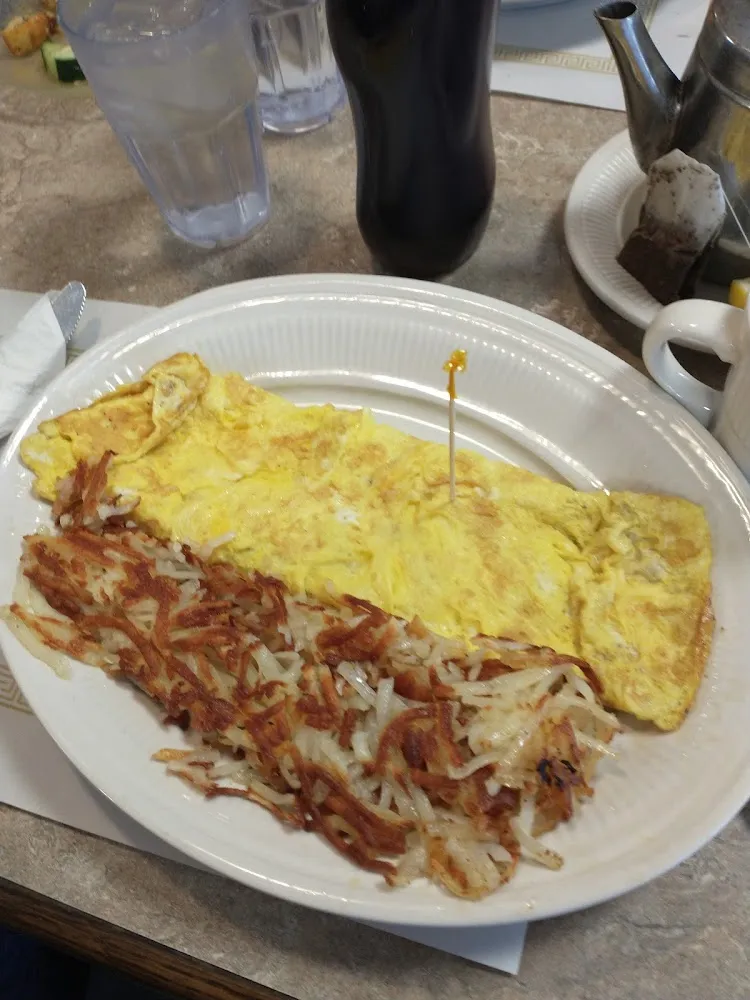 Denver Omelette with Onion Ham and Green Peppers